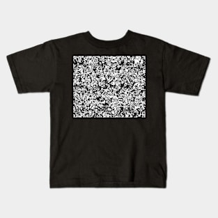 Black and White Pattern Kids T-Shirt